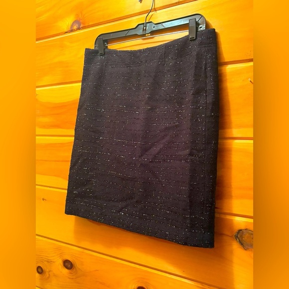 Laundry By Shelli Segal Black & Silver Skirt Women’s Size 8. - Picture 1 of 6